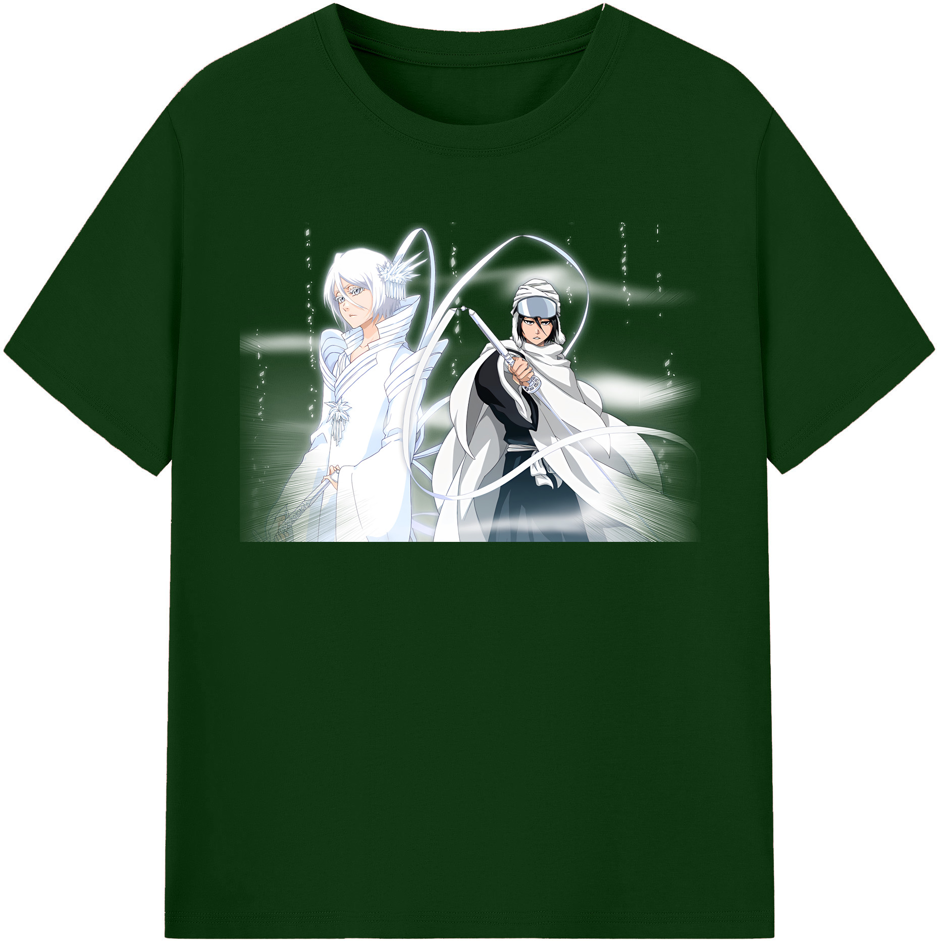 （画像用） ブリーチ 朽木ルキア BLEACH Kuchiki Rukia 綿100％半袖Tシャツ（フロントプリント）